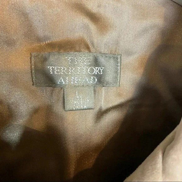 Vintage Y2K The Territory Ahead Suede Floral Embroidered Jacket Women‎ Size L - Picture 5 of 6